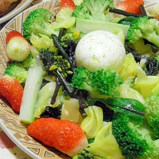 紅菜苔（こうさいたい）を使って　春のサラダ